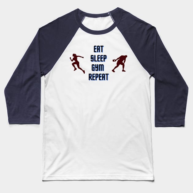 Gym workout fitness clothes Baseball T-Shirt by Mia